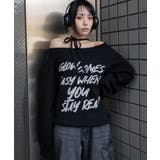 ブラック | 2WAYショルダーリボンニット | WEGO【WOMEN】