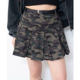 柄1 | ベルト付きツイルプリーツスカパン | WEGO【WOMEN】