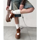 厚底ワイドシューレーススニーカー | WEGO【WOMEN】 | 詳細画像12