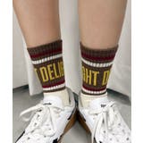 DELIGHTロゴラインソックス | WEGO【WOMEN】 | 詳細画像1 