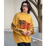 イエロー | スリーブロゴニットプルオーバー | WEGO【MEN】