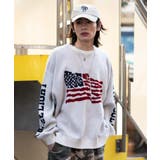 ホワイト | スリーブロゴニットプルオーバー | WEGO【MEN】