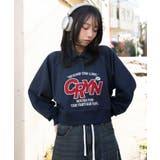 襟付きグラフィックショートスウェット | WEGO【WOMEN】 | 詳細画像1