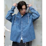 デニムフードシャツ(LS) | WEGO【MEN】 | 詳細画像9 