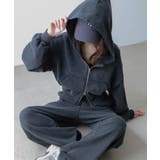 スミクロ | ショートZIPパーカー | WEGO【WOMEN】