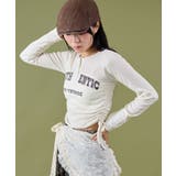 サイドギャザーヘンリーネックロゴTOP | WEGO【WOMEN】 | 詳細画像9 