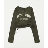 サイドギャザーヘンリーネックロゴTOP | WEGO【WOMEN】 | 詳細画像11 