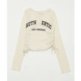 サイドギャザーヘンリーネックロゴTOP | WEGO【WOMEN】 | 詳細画像12 