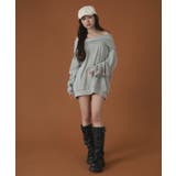 オフショルフードスウェット | WEGO【WOMEN】 | 詳細画像2 
