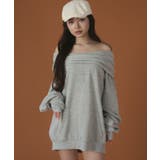 オフショルフードスウェット | WEGO【WOMEN】 | 詳細画像4 