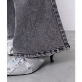 カットアウトリボンストレッチフレアデニムパンツ | WEGO【WOMEN】 | 詳細画像10 