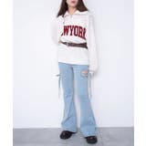 カットアウトリボンストレッチフレアデニムパンツ | WEGO【WOMEN】 | 詳細画像12 