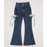 カットアウトリボンストレッチフレアデニムパンツ | WEGO【WOMEN】 | 詳細画像33 