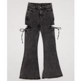 カットアウトリボンストレッチフレアデニムパンツ | WEGO【WOMEN】 | 詳細画像35 