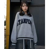 VネックグラフィックニットBIGプルオーバー | WEGO【WOMEN】 | 詳細画像16 