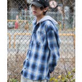 オンブレチェックフードシャツ(LS) | WEGO【MEN】 | 詳細画像12 