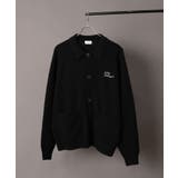 スミクロ | ワンポイントニットシャツ(LS) | WEGO【MEN】