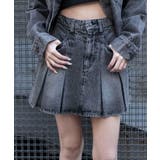 ブラックその他 | デニムプリーツミニスカート | WEGO【WOMEN】