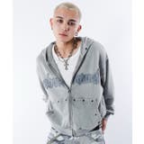 ブリーチハトメZIPパーカー | WEGO【MEN】 | 詳細画像18 
