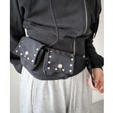 ブラック | スタッズウエストマークポーチ | WEGO【WOMEN】