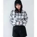ホワイト | ショートチェックシャツ | WEGO【WOMEN】