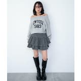 グラフィックオフショルショートスウェット | WEGO【WOMEN】 | 詳細画像10 