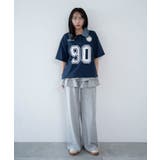 デニム襟付きロゴT | WEGO【WOMEN】 | 詳細画像2 