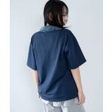 デニム襟付きロゴT | WEGO【WOMEN】 | 詳細画像8 