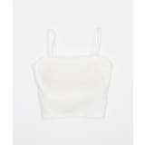 ホワイト | なちゅ盛れ2WAYカップインショートキャミ | WEGO【WOMEN】