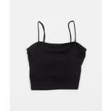 ブラック | なちゅ盛れ2WAYカップインショートキャミ | WEGO【WOMEN】