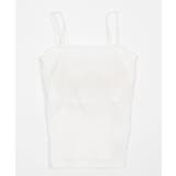 ホワイト | なちゅ盛れ2WAYカップインキャミ | WEGO【WOMEN】