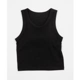 ブラック | なちゅ盛れカップインタンクトップ | WEGO【WOMEN】