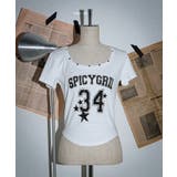 スタッズネックナンバーロゴT | WEGO【WOMEN】 | 詳細画像2 