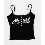 レイヤードロゴボタンキャミ | WEGO【WOMEN】 | 詳細画像8 