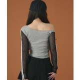 メッシュスリーブワンショルダー | WEGO【WOMEN】 | 詳細画像4 