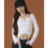 ホワイト | クロスデザインガータートップ | WEGO【WOMEN】