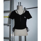 ヘンリーネックロゴ刺繍T | WEGO【WOMEN】 | 詳細画像3 