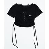 ヘンリーネックロゴ刺繍T | WEGO【WOMEN】 | 詳細画像20 