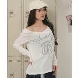 ワンショルダーナンバリングロゴT | WEGO【WOMEN】 | 詳細画像7 