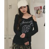 ワンショルダーナンバリングロゴT | WEGO【WOMEN】 | 詳細画像9 