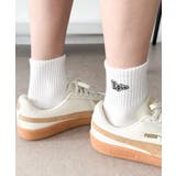 Epic刺繍ロゴアンクルパイルソックス | WEGO【MEN】 | 詳細画像3 