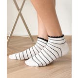 ボーダーショートソックス | WEGO【WOMEN】 | 詳細画像3 