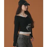 ボーダーレイヤードウィングトップ | WEGO【WOMEN】 | 詳細画像8 