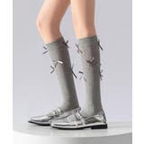 グレー | リボン付きハイソックス | WEGO【WOMEN】