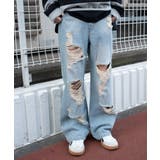 ダメージストレートデニムパンツ | WEGO【WOMEN】 | 詳細画像8 