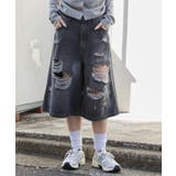 65 | ダメージデニムハーフパンツ | WEGO【WOMEN】