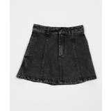 ブラックその他 | デニムフレアミニスカート | WEGO【WOMEN】