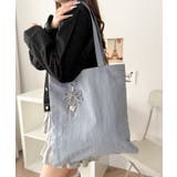 チャーム付きA4トートバッグ | WEGO【MEN】 | 詳細画像1 