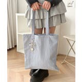 チャーム付きA4トートバッグ | WEGO【MEN】 | 詳細画像3 