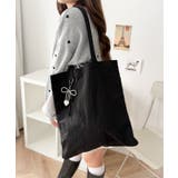 チャーム付きA4トートバッグ | WEGO【MEN】 | 詳細画像12 
